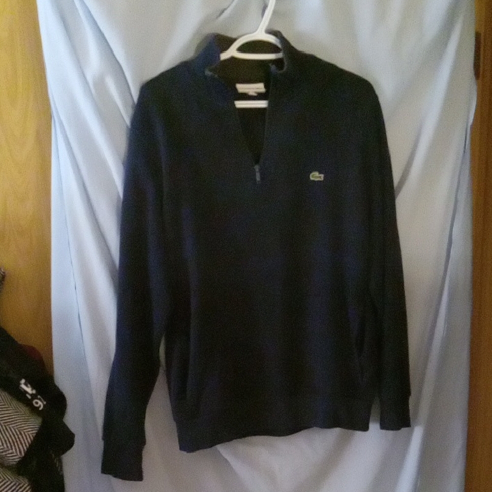 Lacoste Men's Dark Blue Over The Head Sweater